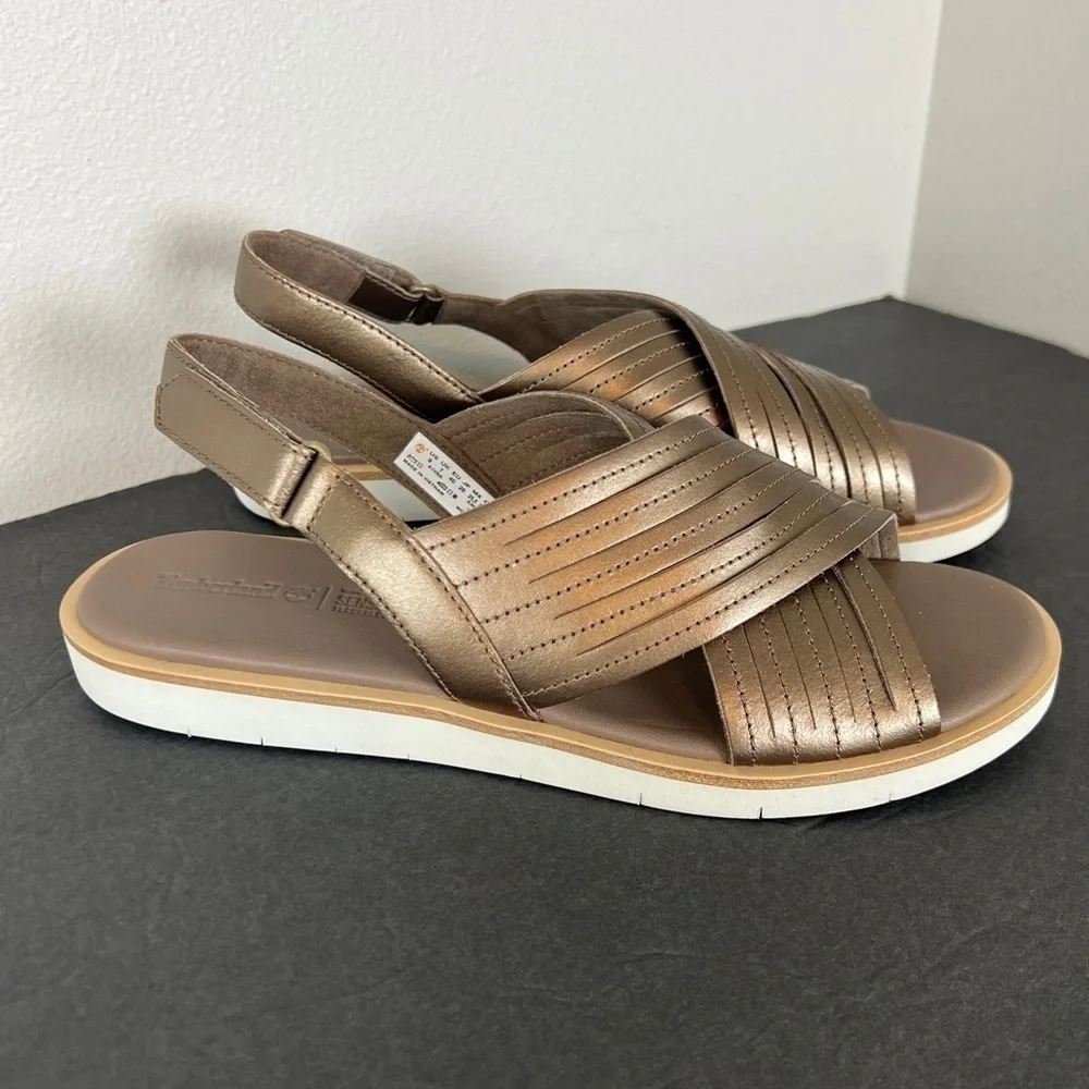 Timberland Adley Shore Cross Band Leather Sandals
